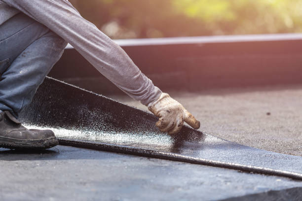 Professional Emergency Waterproofing technician working in Blanchard, MI